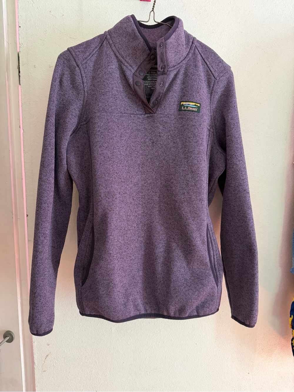 L.L. Bean Women's Purple Fleece Pullover